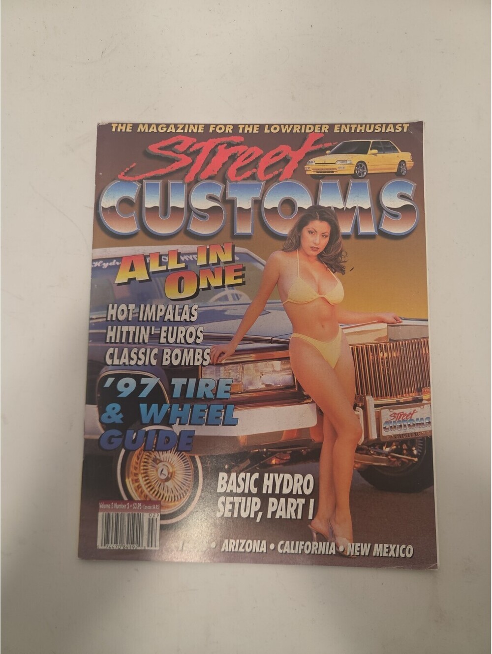 STREET CUSTOMS 1997 Vol 3 Issue 2 - TIRE WHEEL BUYERS GUIDE LOWRIDER CAR CULTURE